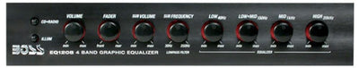 Boss Audio Systems EQ1208 - 4-Band Preamp Equalizer with Subwoofer output