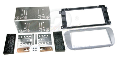Connects2 CT23FD09 - Ford Stereo Double Din Oval Shaped Silver Fascia Kit