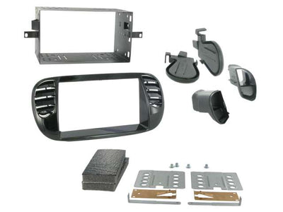 Connects2 CT23FT13 - Fiat 500 2008> Black Double Din Fascia Fitting Kit