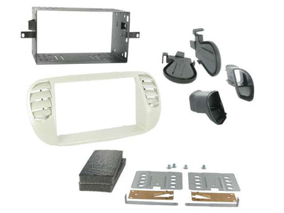 Connects2 CT23FT14 - Fiat 500 2008> Ivory Double Din Fascia Fitting Kit