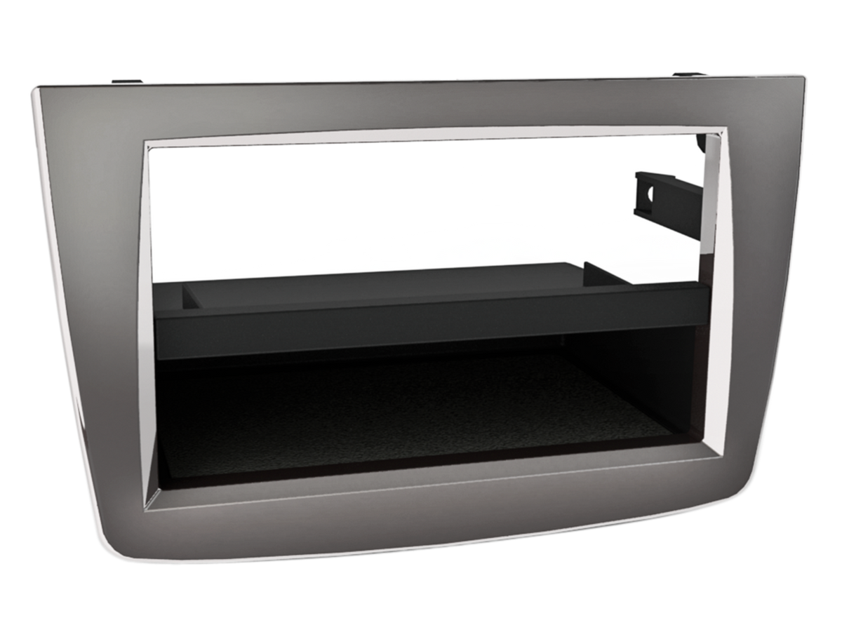 ACV 281001-88 Alfa Romeo Mito 2008> Double Din Stereo Fascia Surround Silver