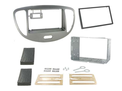 Connects2 CT23HY25 - Hyundai i10 2011> Double Din Silver Fascia Adaptor Ki