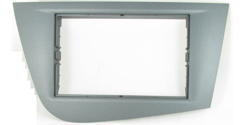 Connects2 CT23ST14 Seat Leon 2005> Double Din Silver Fascia Adaptor