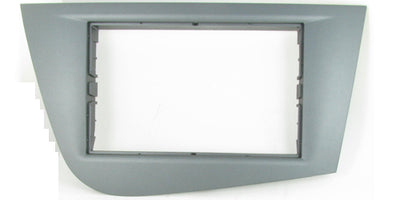 Connects2 CT23ST14 Seat Leon 2005> Double Din Silver Fascia Adaptor
