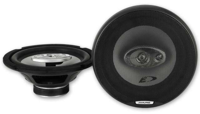 Alpine SXE-2035S - 20cm (8") 3-Way Coaxial Car Shelf Speakers 280W