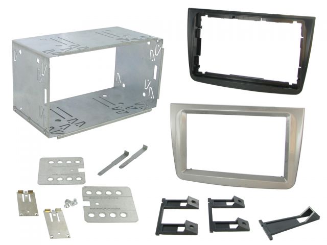ACV 381001-88 Alfa Romeo Mito 955 2008-2012 Double Din Stereo Fascia Adaptor (Silver)