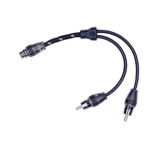 Rockford Fosgate RFITY-1F Premium RCA Y-Adapter 1 Female To 2 Male