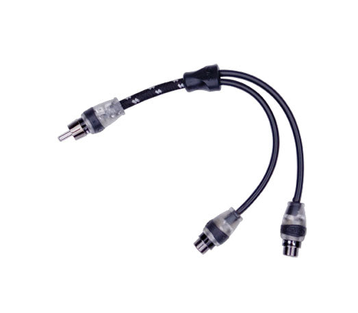 Rockford Fosgate RFITY-1M Premium RCA Y-Adapter 1 Male To 2 Female