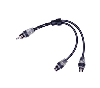 Rockford Fosgate RFITY-1M Premium RCA Y-Adapter 1 Male To 2 Female