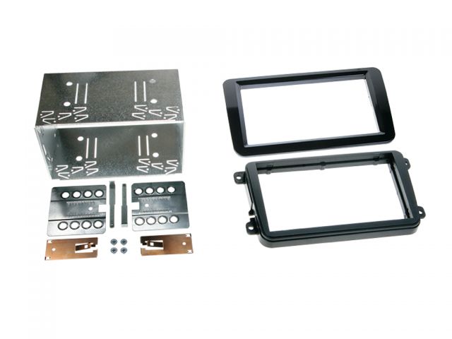 Connects2 CT23VW09 VW Models 2005> Double Din Stereo Piano Black Fascia Panel Adaptor