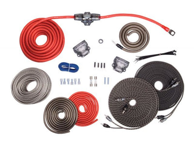 Rockford Fosgate RFK4D 4 AWG Complete Dual Amp Installation Kit