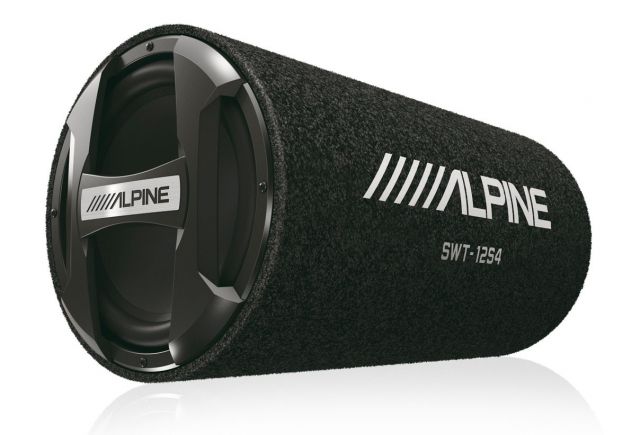 Alpine SWT-12S4 1000W Bass Reflex Sub with Tube Enclosure