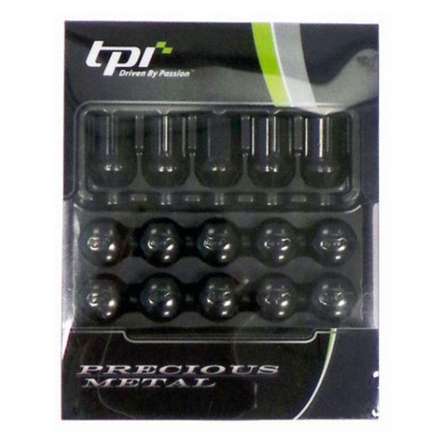 Taperpro TPI 12x1.50 Steel Wheel Nuts & Locking Nuts Pack of 20 - Black