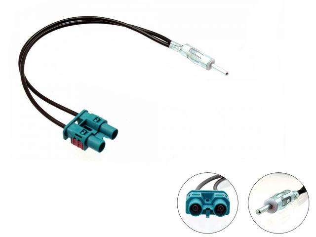 Connects2 CT27AA35 - Volvo Dual Fakra DIN Aerial Antenna Adaptor