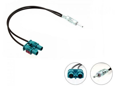 Connects2 CT27AA35 - Volvo Dual Fakra DIN Aerial Antenna Adaptor