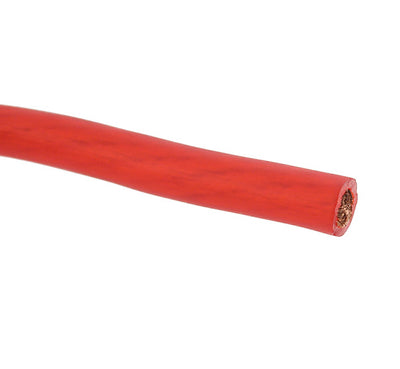 Rockford Fosgate RFW1R - 1/0 Gauge AWG Frosted Red Power Cable Per Metre