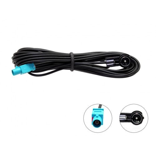 Connects2 CT27AA123 - 5M Fakra Male - ISO Male Extension Cable Lead
