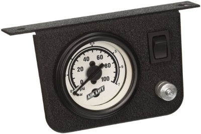 Air Lift 26156 - Single Needle Pressure Gauge w/2" Lighted Panel - 100PSI