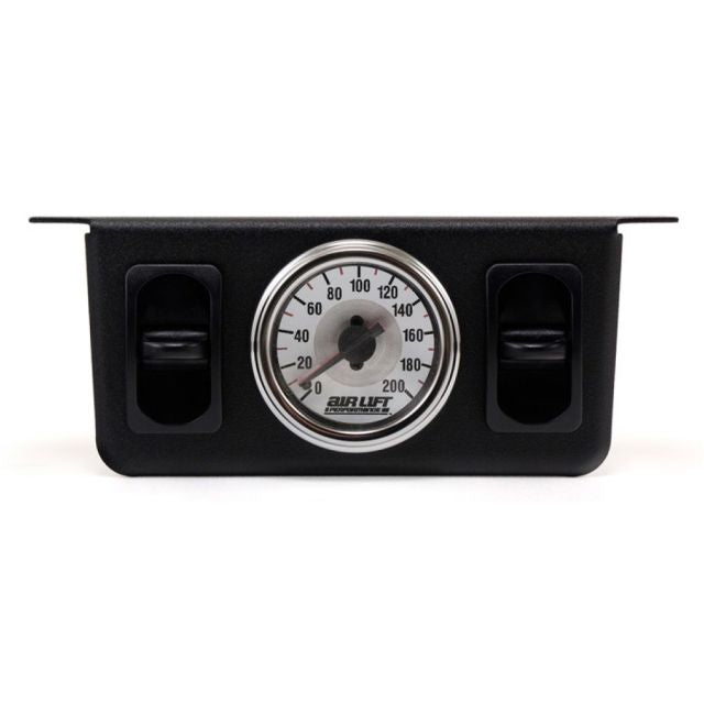 Air Lift 26229 - Dual Needle Pressure Gauge w/ Two Paddle Switch - 200PSI