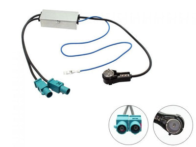 Connects2 CT27AA19 - Universal Twin Fakra to ISO Aerial Adaptor