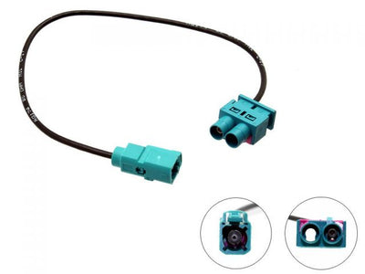Connects2 CT27AA70 - Twin Male Fakra to Single Female Aerial Adapter