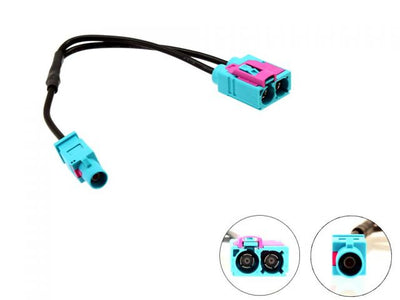 Connects2 CT27AA83 - Twin Fakra Female to Single Male Fakra Aerial Adapter