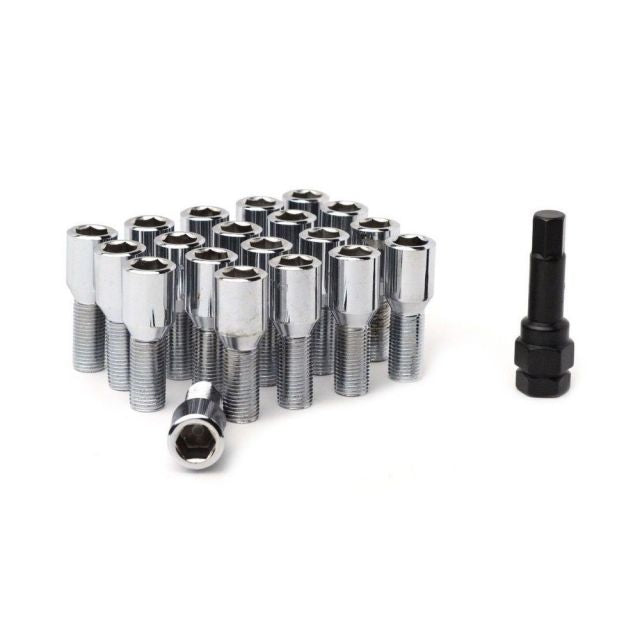 Tuner Wheel Bolt M14x1.50 (28mm) Standard Bolt Size Pack of 20 + Key