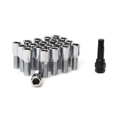 Tuner Wheel Bolt M12x1.50 (28mm) Standard Bolt Size Pack of 20 + Key