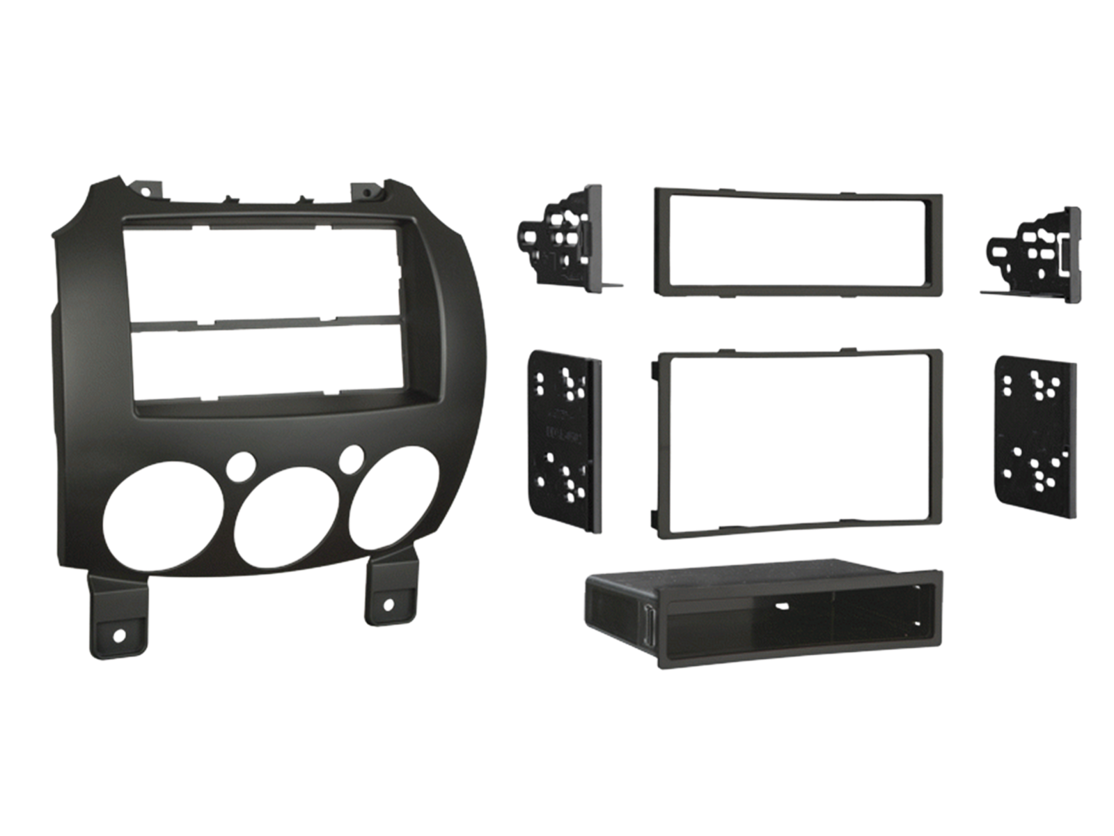 ACV 381170-15 Mazda 2 2007-2015 Double Din Fascia Adaptor With Pocket