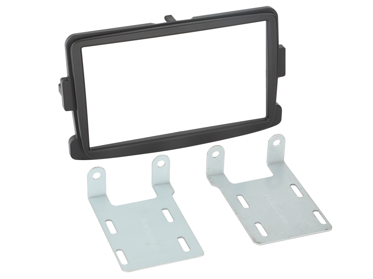 ACV 381250-14-1 - Renault Captur Master Trafic 2013-2019 Black Double Din Fascia Kit