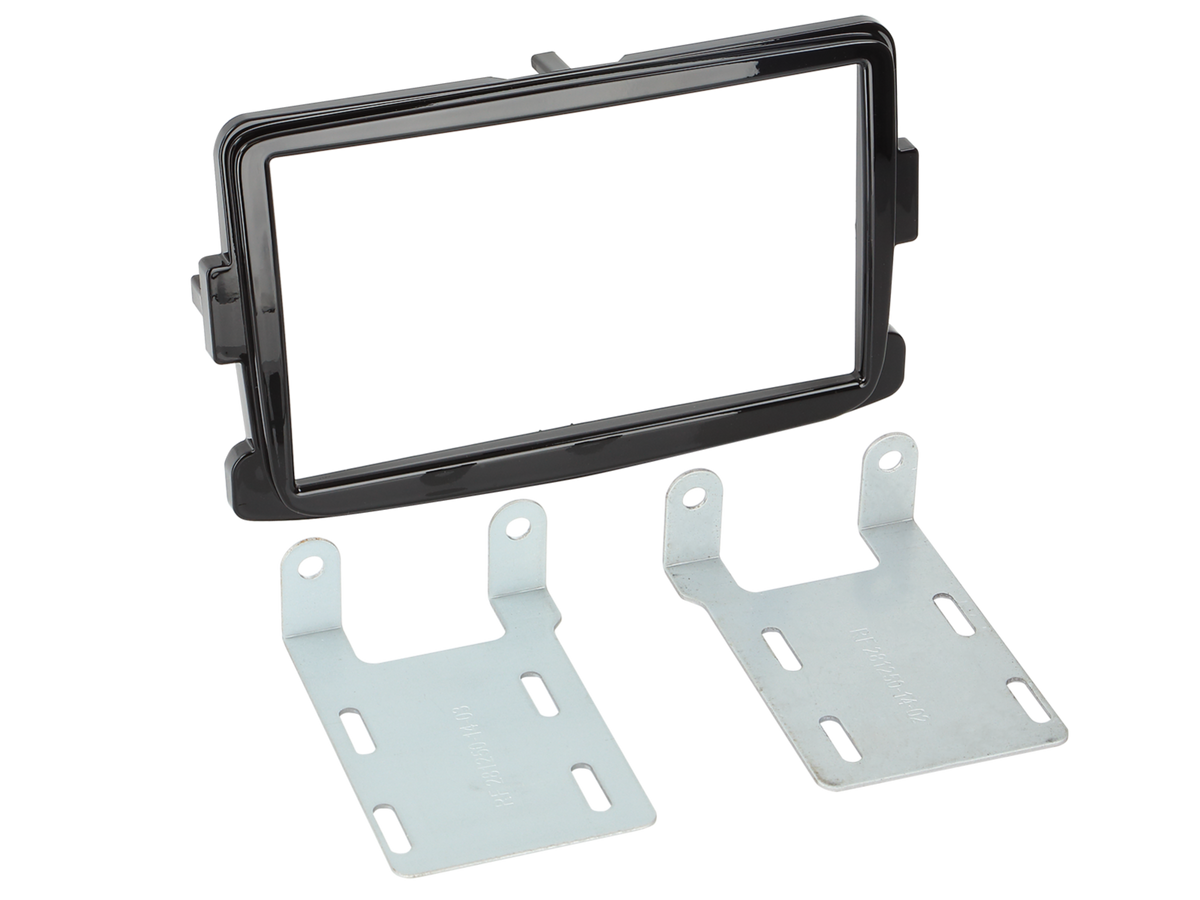 ACV 381250-14-2 - Vauxhall Movano Vivaro 2013-2019 Piano Black Double Din Fascia Kit