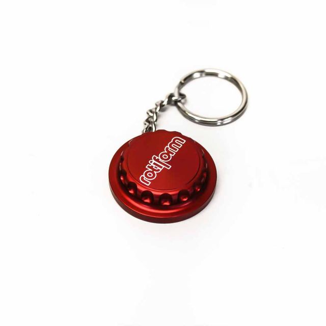 Rotiform Red Centre Lock KeyRing