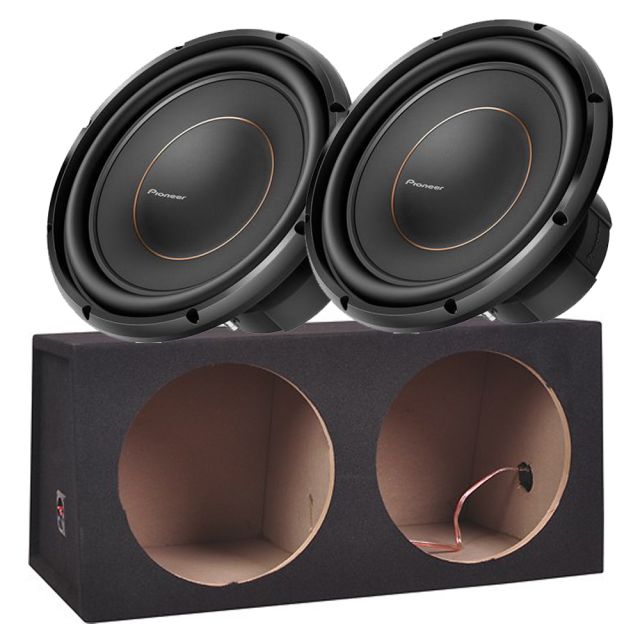 Pioneer TS-D10D2 - Twin 10” Subwoofer 3000 Watts Boxed