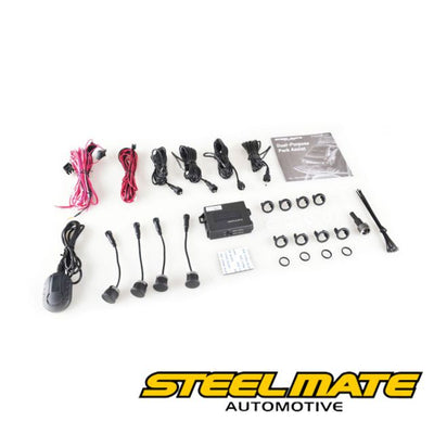 Steelmate Dual Purpose 4 Sensor Front or Rear Parking Sensor Kit