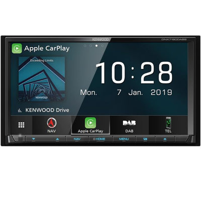 Kenwood DNX7190DABS - 7 Inch CarPlay Android Auto Bluetooth DAB GPS Stereo (***EX-DEMO***)