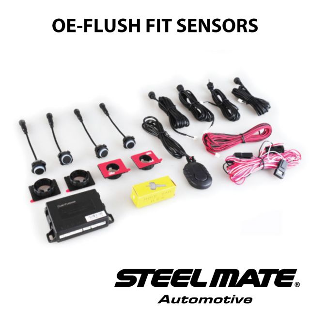 Steelmate Dual Purpose 4 Sensor Front or Rear OE Flush Parking Sensor Kit