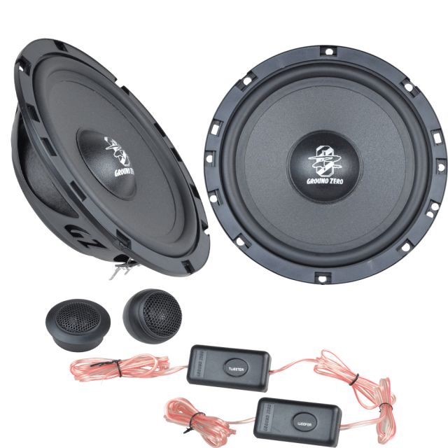 Ground Zero  GZIC 650FX - 6.5" 2-Way Component Speakers 280W Max Power