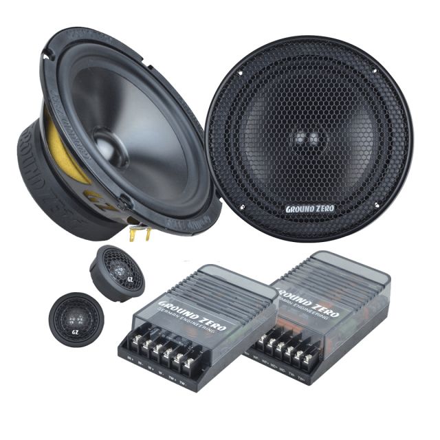 Ground Zero  GZRC 165.2SQ - 6.5" 2 Way Component Speakers 380W Max Power