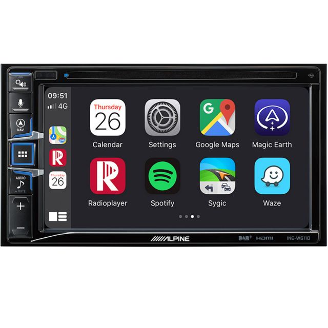 Alpine INE-W611D - 6.5" Screen Navi DAB Bluetooth CarPlay/Android Auto