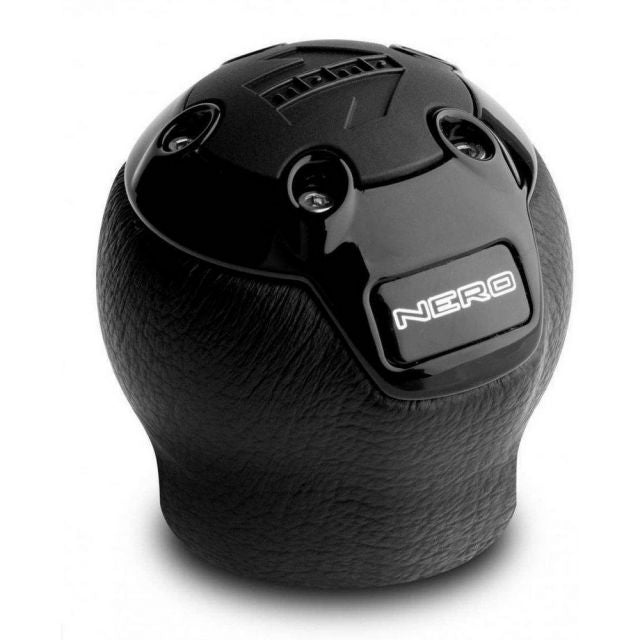 Momo Nero Gear Knob - Lift Reverse - Black Leather