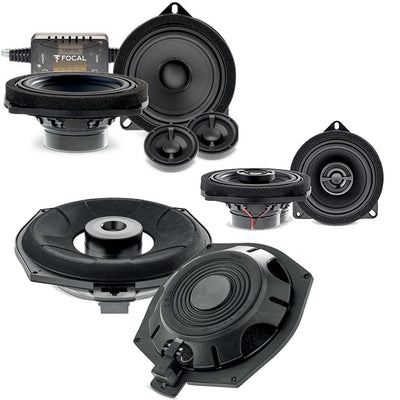 Focal BMW Front / Rear Speaker & Underseat Subwoofer Upgrade Package