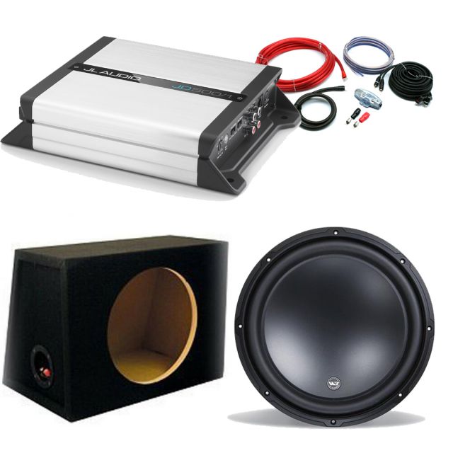 JL Audio JD W3 - 10" Class D Mono Bass Package Deal 500W RMS