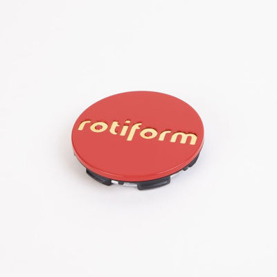 Rotiform Centre Cap - Red with Gold Rotiform Logo (Sold Individually)
