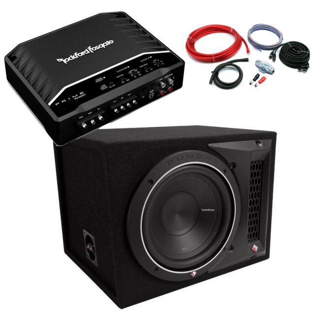 Rockford Fosgate 10" Enclosure Punch Mono Package Deal 500W