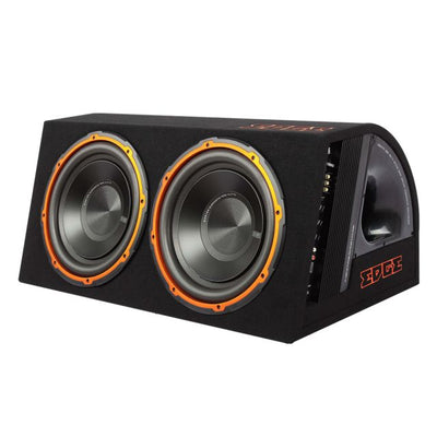 Edge EDB12TA-E0 Twin 12 Inch Active Enclosure Car Subwoofer 1800W