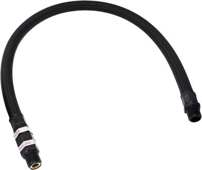Viair Black Stainless Steel Braided Leader Hoses w/Check Valve 1/4