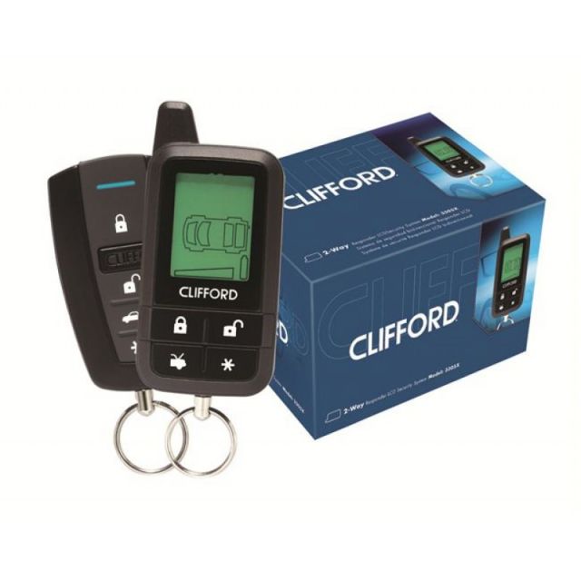 Clifford 3305X - 2-Way Car Alarm DoubleGuard® Shock Sensor Security