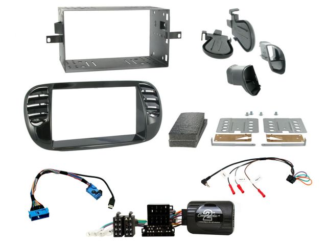 Connects2 CTKFT02 Fiat 500 2007-2015 Complete Double Din Stereo Fitting Kit