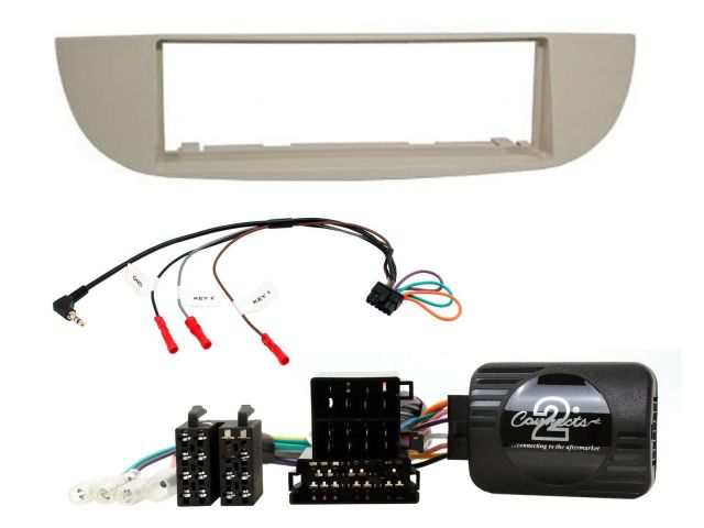 Connects2 CTKFT26 Fiat 500 2007-2015 Complete Single Din Stereo Fitting Kit