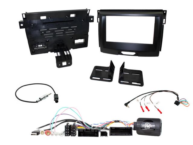 Connects2 CTKFD65 Ford Ranger/Everest 2015-2021 Complete Double Din Stereo Fitting Kit
